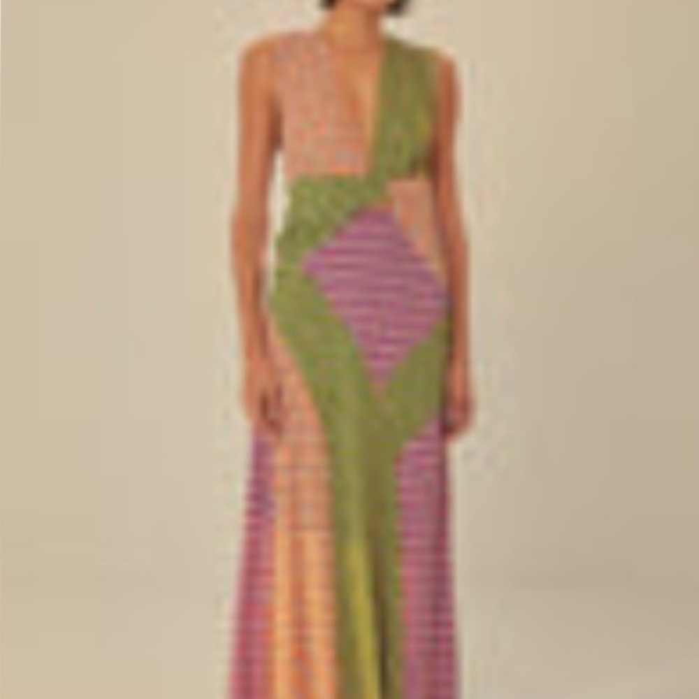 FARM Rio Multicolor Geometric Midi Dress - Picture 5 of 5